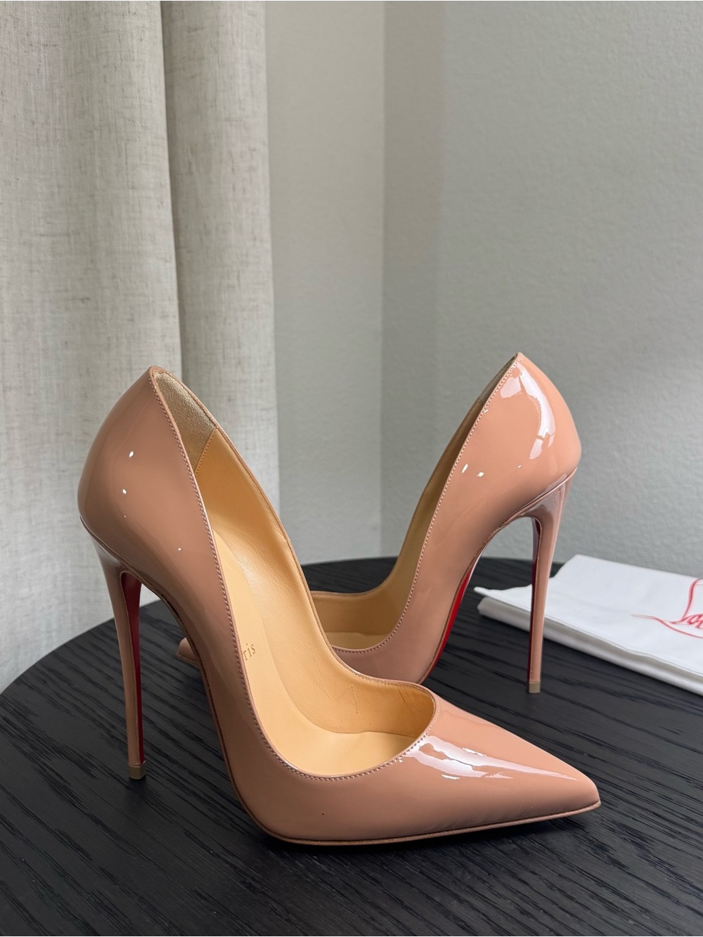 Christian Louboutin So Kate 120 Pumps Patent Nude 37.5